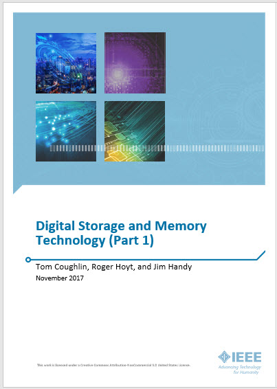 Colorful abstract of digital storage